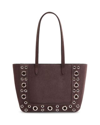 Nellc&ocirc;te Mini VLogo Shopping Tote Bag in Suede