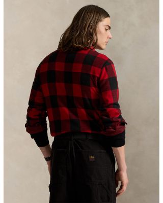 Plaid Knit Flannel Overshirt