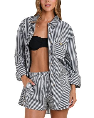Lorena Voyage Resort Shirt Swim Cover-Up