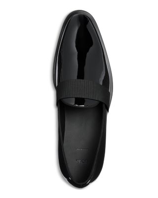 Men's Derrek Patent Smoking Loafers with Ribbon