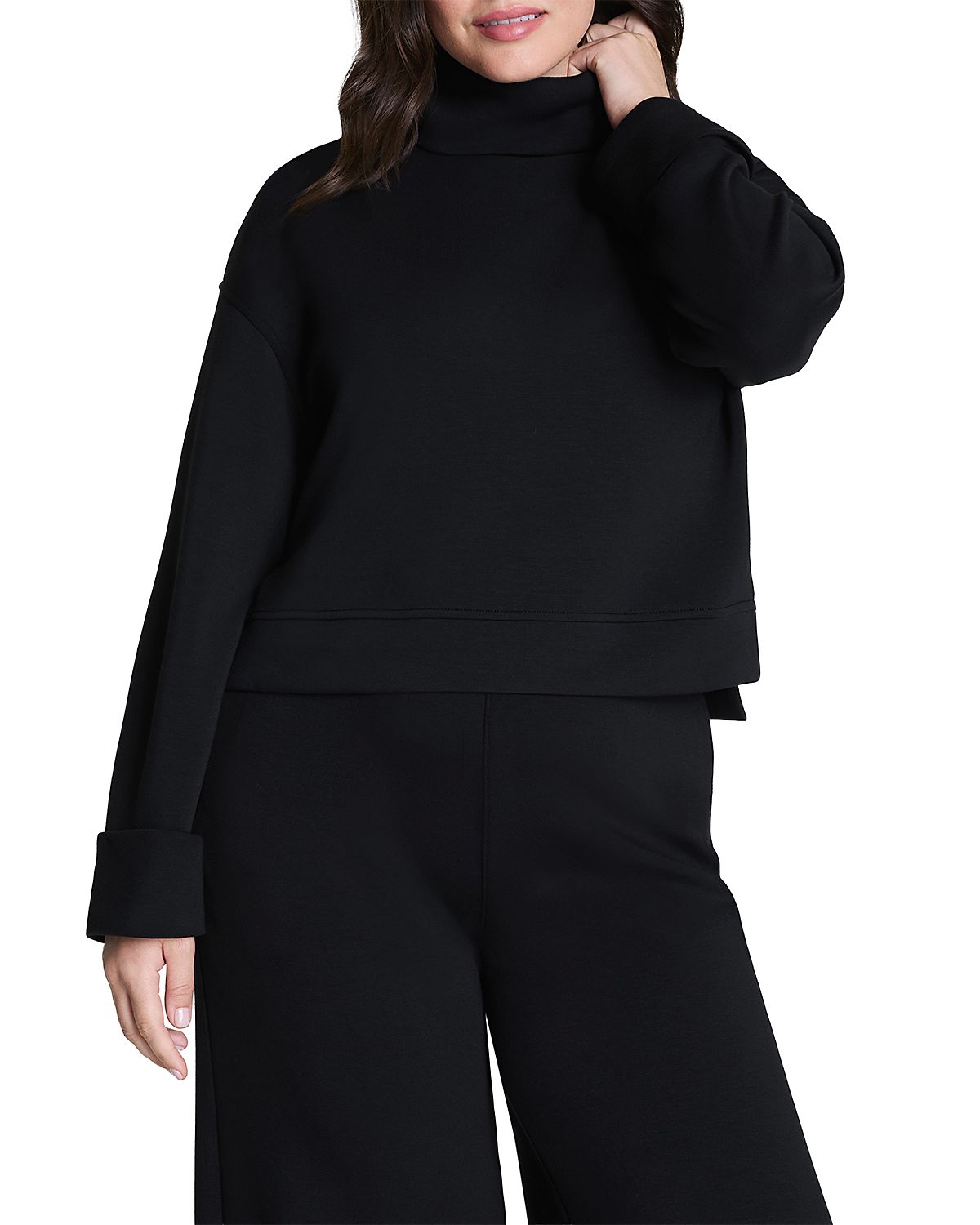 Spanx AirEssentials Cropped Turtleneck Sweatshirt