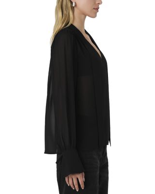Eden Tie Neck Long Sleeve Blouse 
