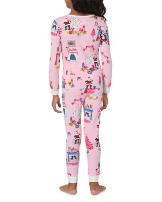 Unisex Printed Long Sleeved Pajama Set - Little Kid, Big Kid