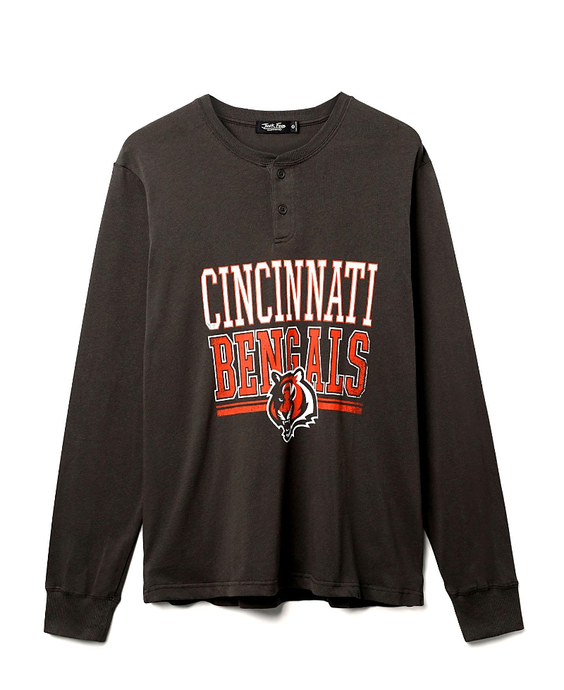 Junk Food Clothing Unisex Nfl Cincinnati Bengals Long Sleeve Henley