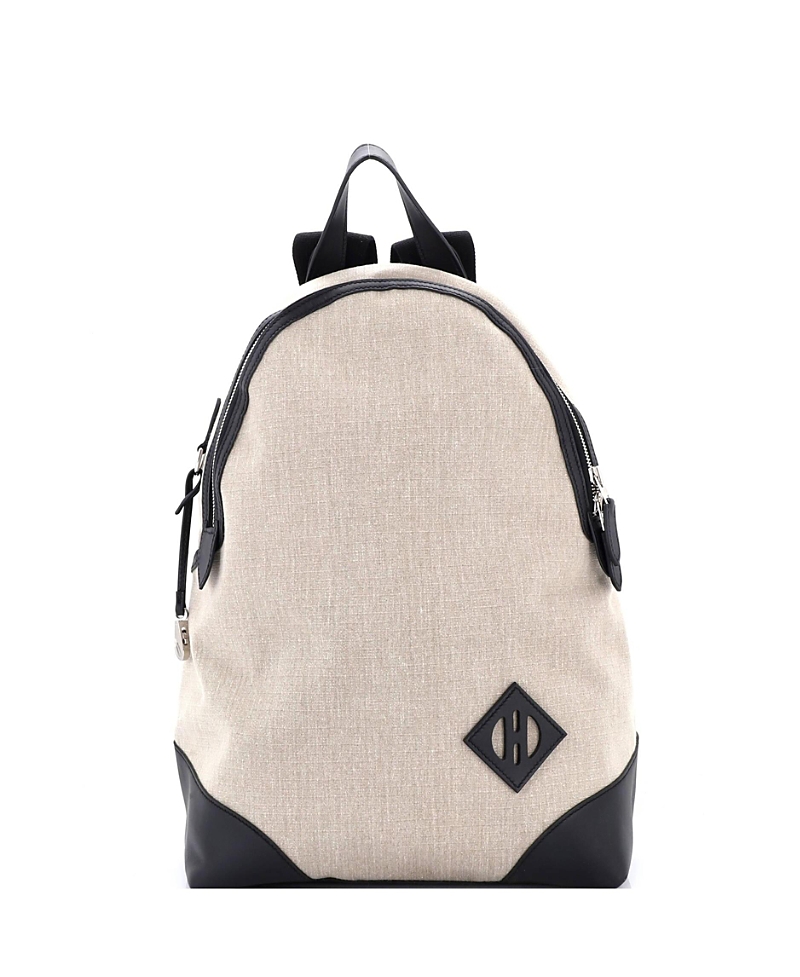 Pre-owned Pre-owned Hermes  Hermes Allback Backpack Bivouac Toile With Leather In Neutral