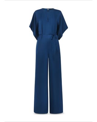 Satin Short Sleeve Jumpsuit