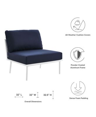 Stance Outdoor Patio Aluminum Armless Chair