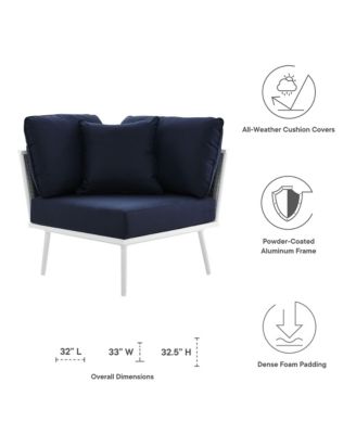 Stance Outdoor Patio Aluminum Corner Chair