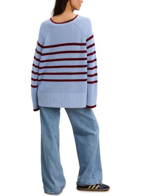  The Carly Striped Shaker Maternity Sweater