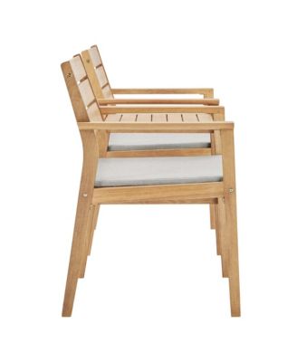 Viewscape Outdoor Patio Ash Wood Jack and Jill Chair, Set of 2