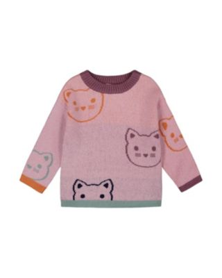 Girls' Knit Jacquard Sweater - Little Kid, Big Kid