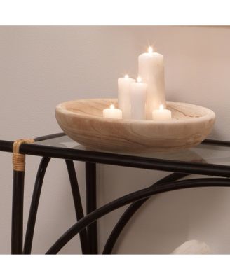 Laurel Wooden Decorative Bowl, Small