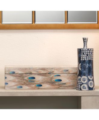 Plume Peacock Decorative Box