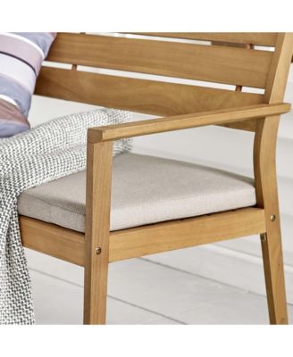 Viewscape Outdoor Patio Ash Wood Loveseat