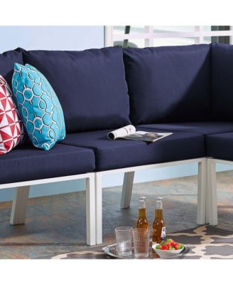 Riverside Outdoor Patio Aluminum Armless Chair