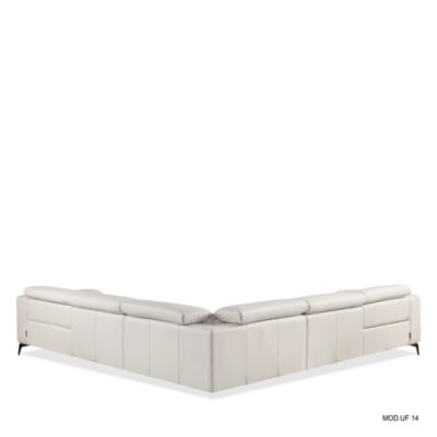 Nacosto Motion Leather Sectional Sofa