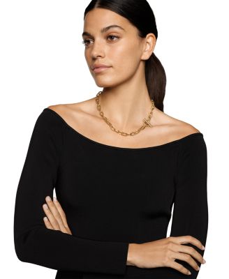 DY Madison&reg; Toggle Chain Necklace in 18K Yellow Gold, 8.5mm