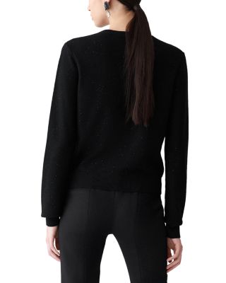 Floral Button Crewneck Cardigan