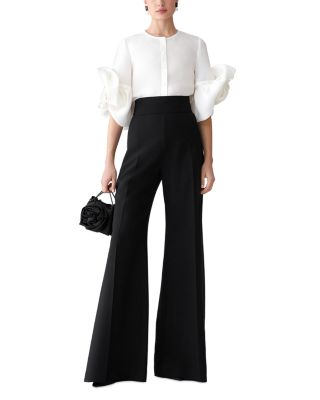 Silk Floral Sleeve Blouse