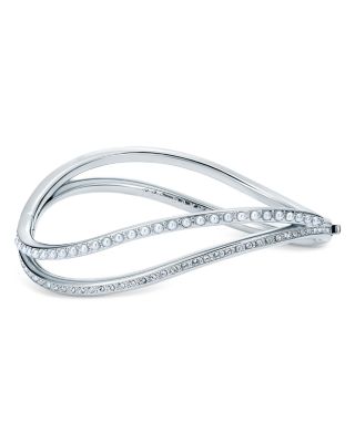 Crystal Wavy Bangle Bracelet