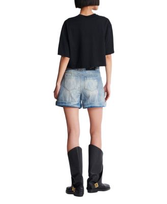  T-Shirt With Balmain Paris Print