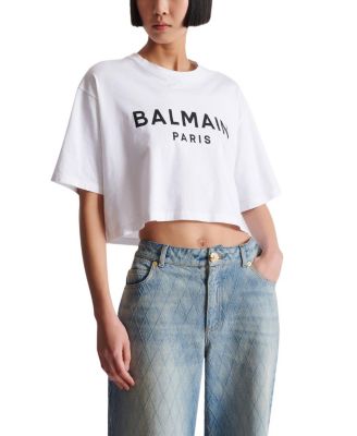  T-Shirt With Balmain Paris Print