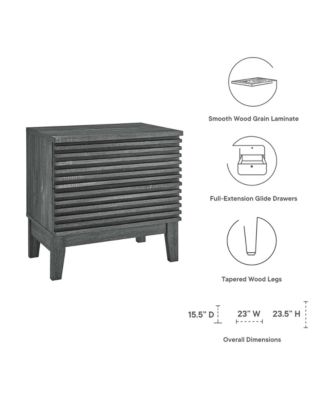 Render Two-Drawer Nightstand