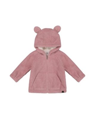 Girls' Hooded Full Zip Cat Plush Jacket - Little Kid, Big Kid