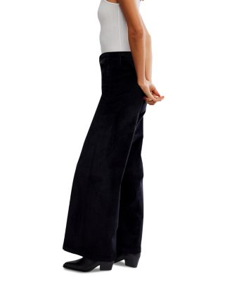 Kellee High Rise Corduroy Palazzo Jeans in Unexplored