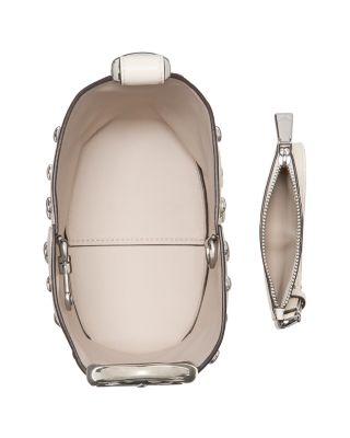 Halo Mini Studded Leather Bucket Bag