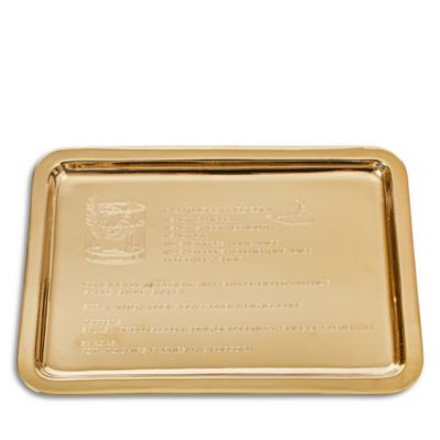 Nantucket Negroni Brass Finish Tray
