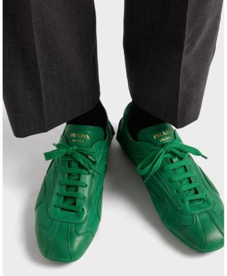 Men's Montecarlo Re-Edition 2005 Antiqued Nappa Leather Sneakers in Green