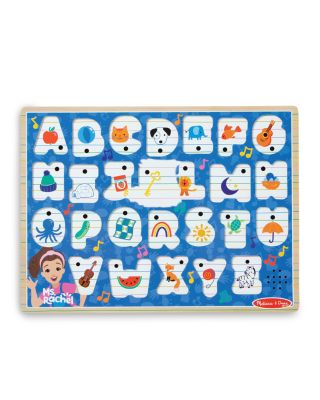 Ms. Rachel™ Wooden Phonics Alphabet Sound Puzzle with Light-Activated Sound Effect - Ages 2+