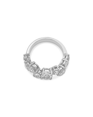 Diamond Scatter Cluster Band in 14K White Gold, 3.0 tcw