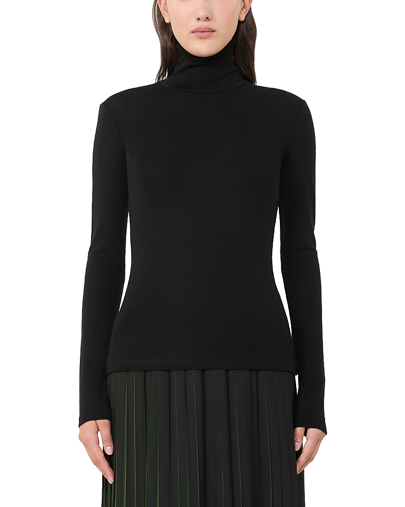 Weekend Max Mara Teseo Lupetto Lana Seta Knitwear Black
