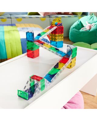 Rail Racers Deluxe Magnetic Construction Set, 90 Piece - Ages 3+