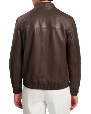 Leeams Leather Classic Bomber Jacket