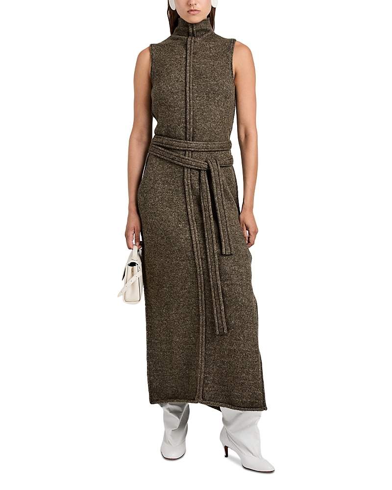 Proenza Schouler White Label Zola Knit Dress In Wool In Brown