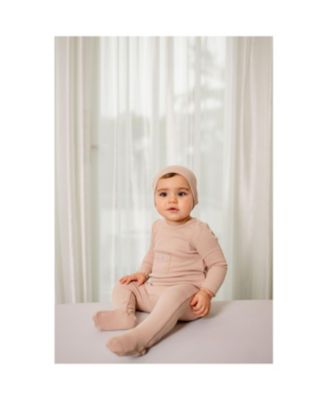 Unisex Ribbed Pocket Footie - Baby