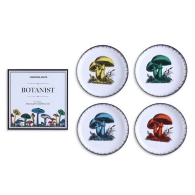 Botanist Canape Plates, Set of 4