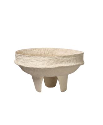  Field Cotton Mache Low Decorative Bowl