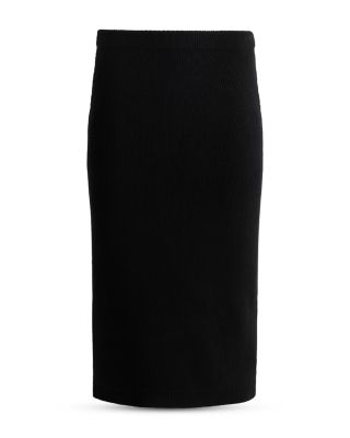 Rib Knit Midi Skirt