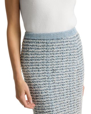 Soft Eyelash Sequin Knit Skirt