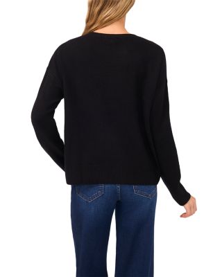 Multicolor Embroidered Flower Sweater