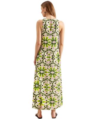 Sleeveless Print Maxi Dress
