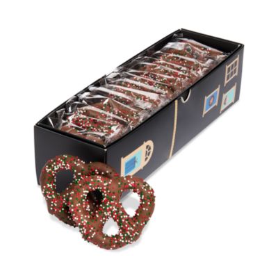 Milk Chocolate Enrobed Pretzels with Holiday Sprinkles, 16 Piece - Exclusive