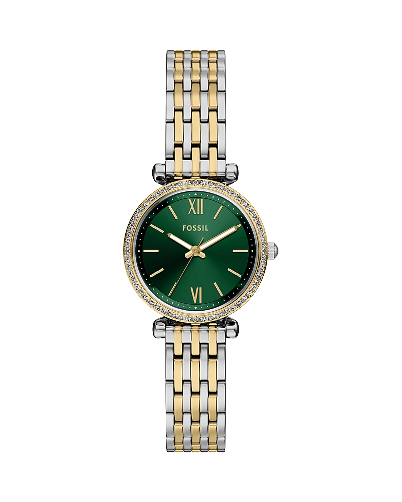 Fossil Carlie Watch, 28mm In Green