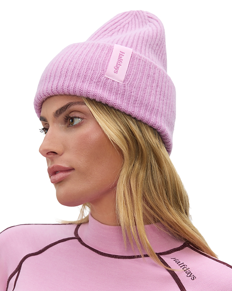 Halfdays Merino Beanie In Pink