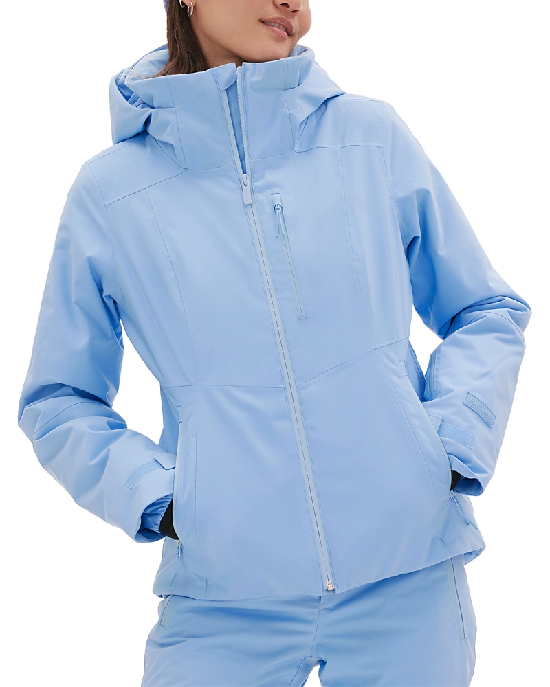 Halfdays Lawrence Hooded Coat In Blue