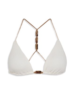 Lesley T-Back Bikini Top & Tie Side Full Coverage Bikini Bottom